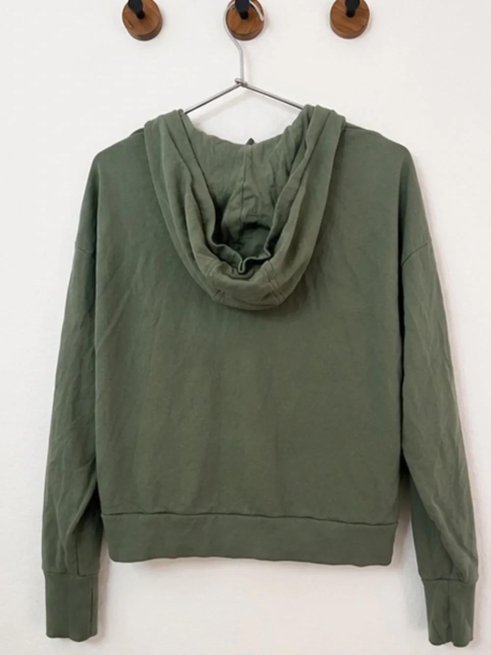 Sweaty Betty Olive Green Hooded Pullover Sweater